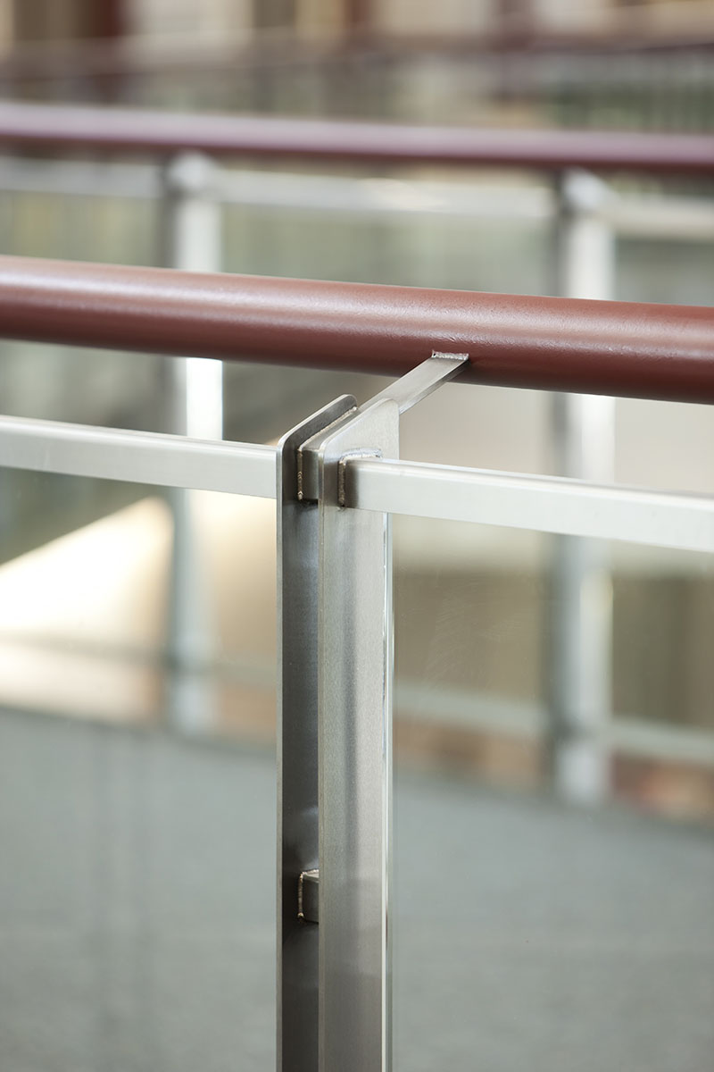Glass railing image shot